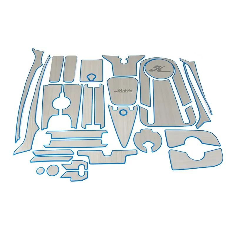 Hobie Outback 2019 Deck Pad Kit Completo - Titanium/Blue