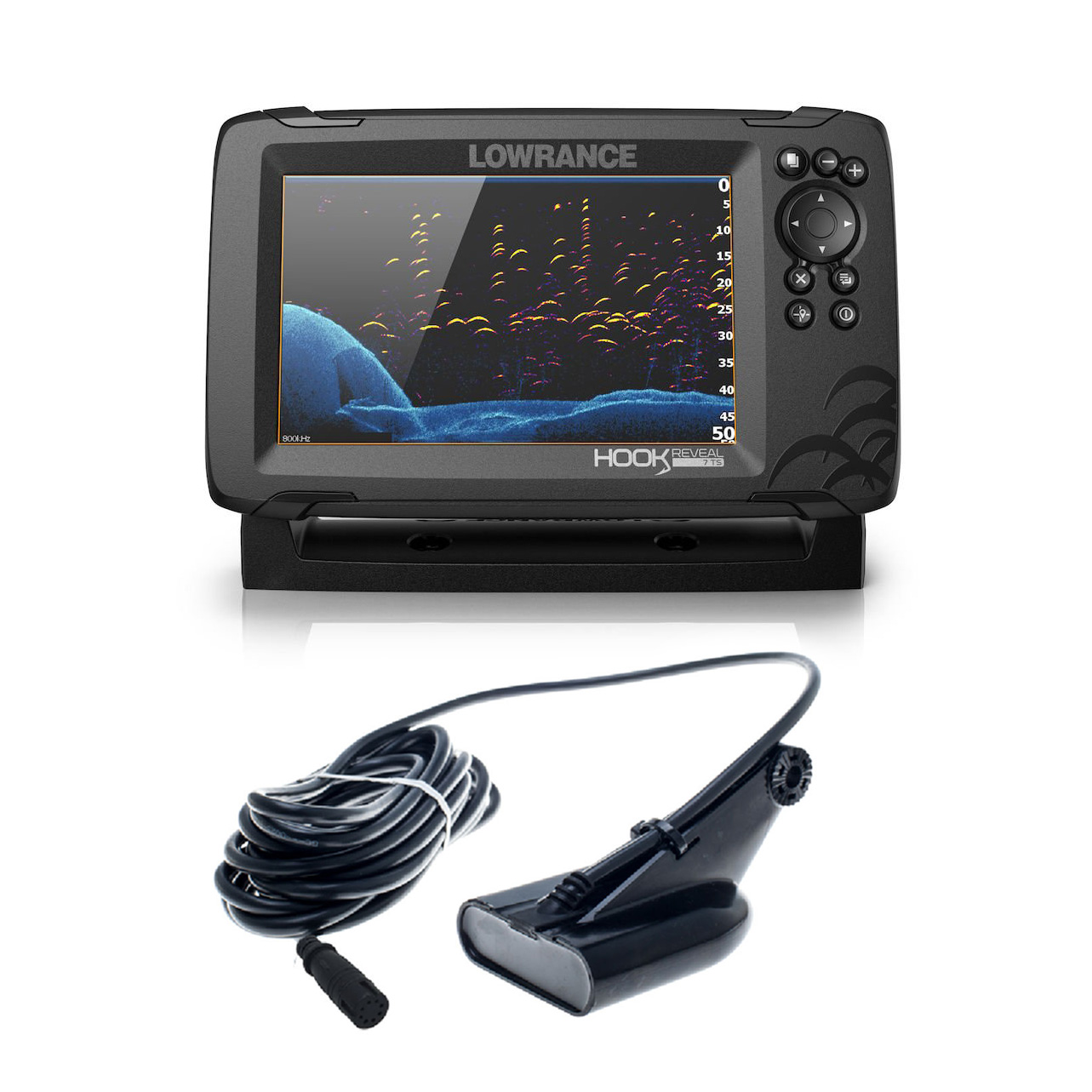 Sonda GPS Plotter Lowrance HOOK Reveal 7 HDI 50/200/Downscan