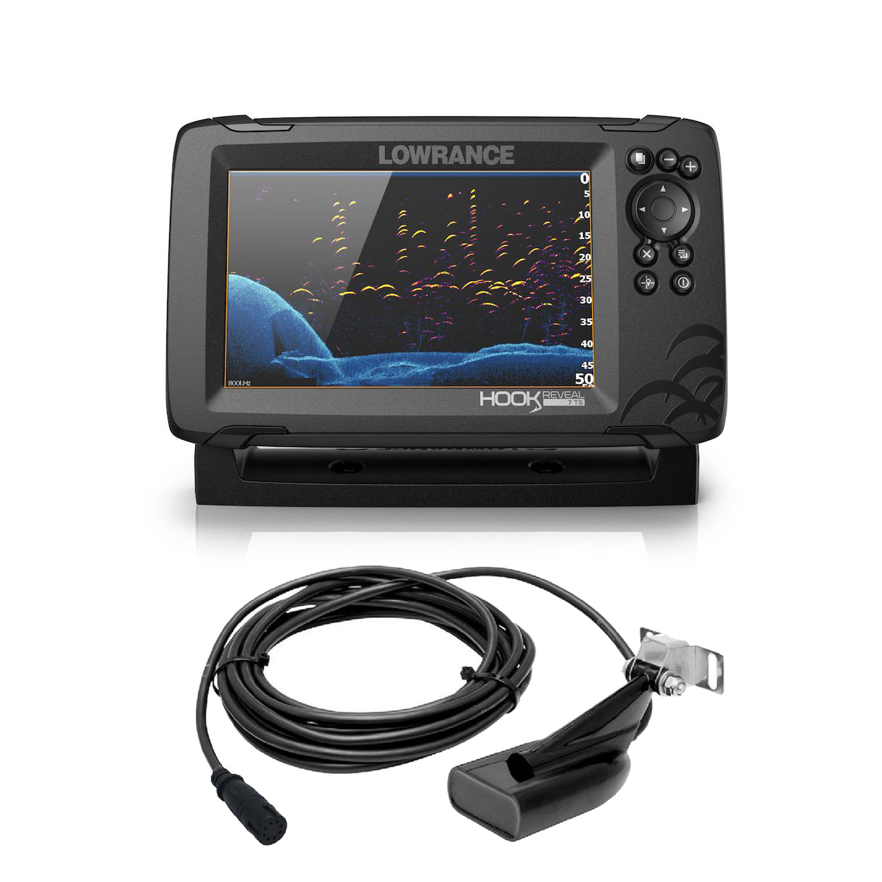Sonda GPS Plotter Lowrance HOOK Reveal 9 HDI 50/200/Downscan