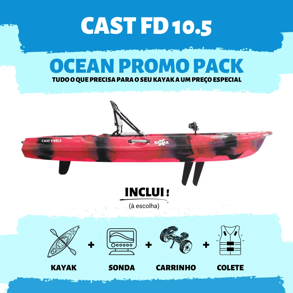 Ocean Pack xKayak Cast FD 10.5