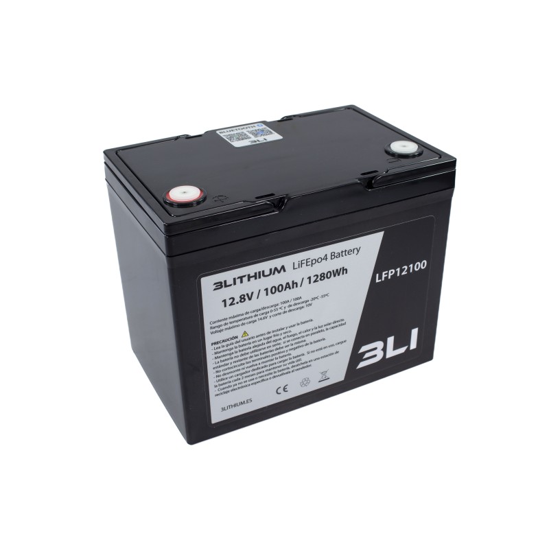 Bateria LifePo4 para motores elétricos - 12,8V/100A/1280wh - Bluetooth