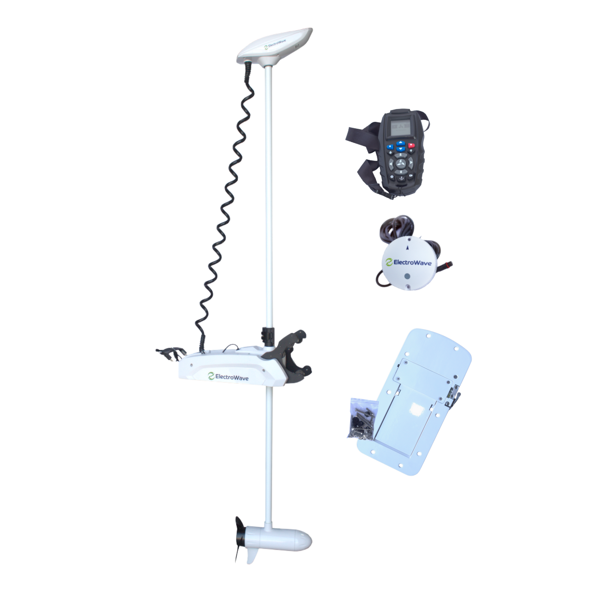 Motor de proa água salgada Electrowave 80lbs/80" (200cm) 24v